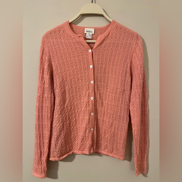 Neiman Marcus lightweight Cashmere Knit Cardigan Size Small - Picture 8 of 8